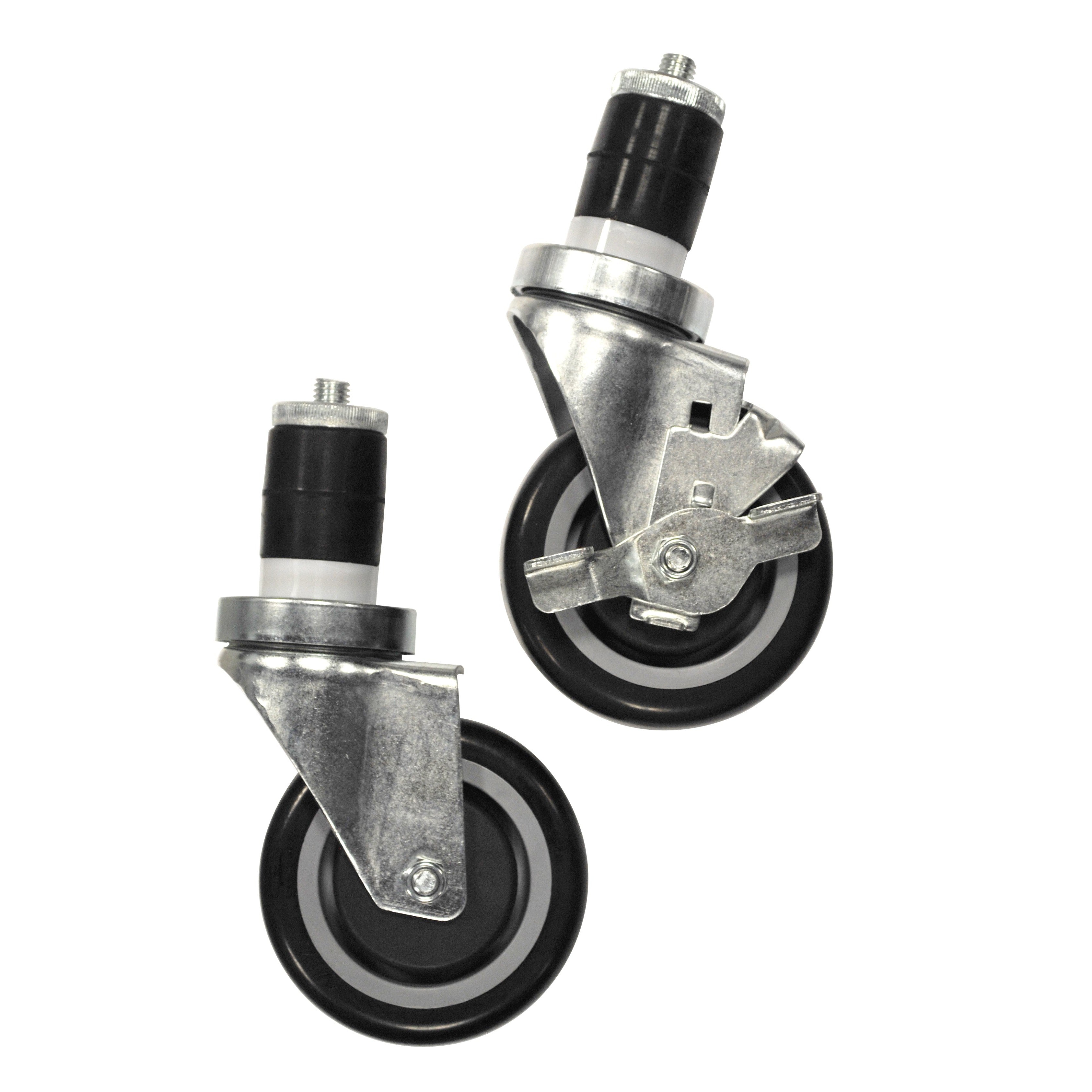 Casters - 4" Wheel 1 5/8" Insert with Brake