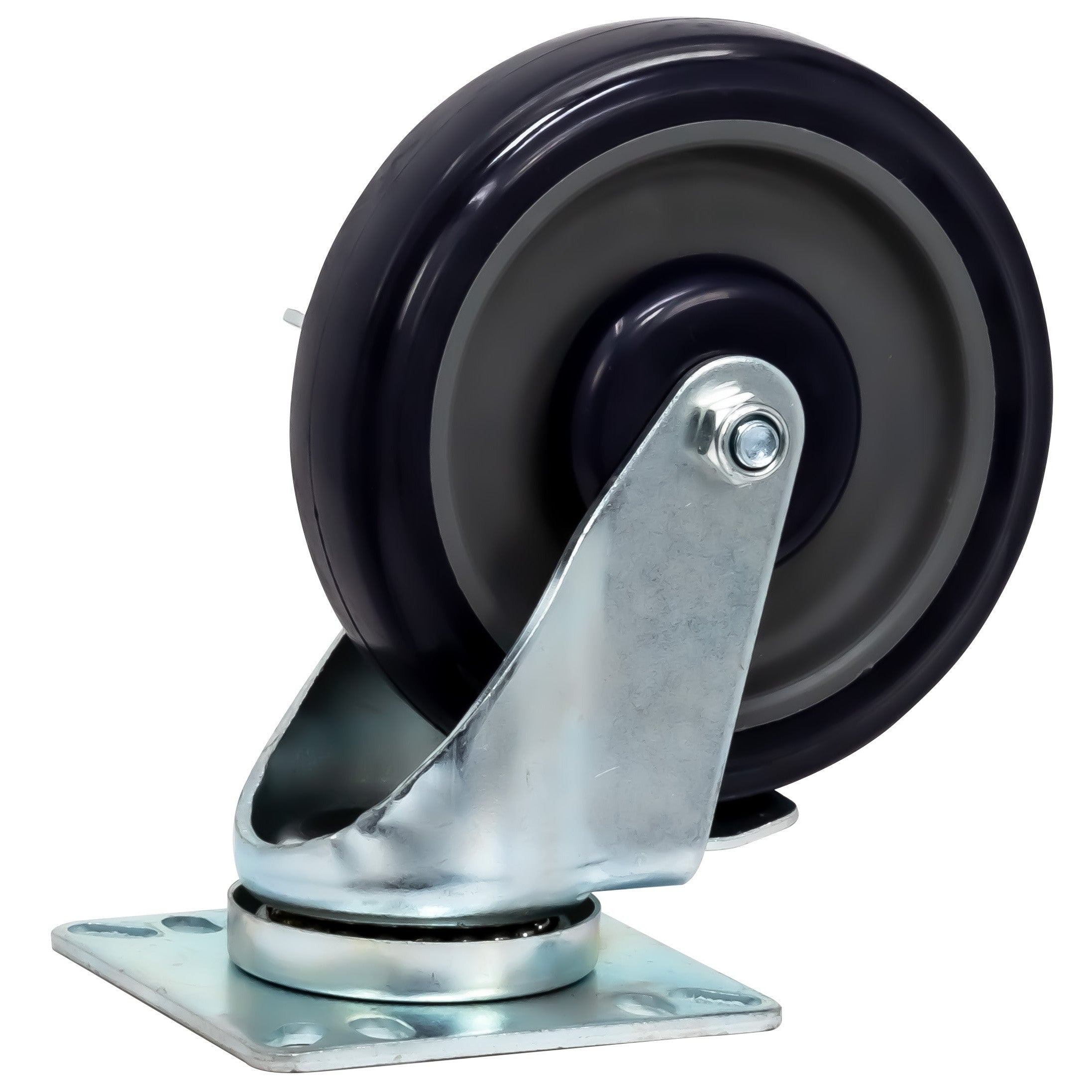 Casters - 5" Wheel 3 1/2" Plate with Brake for SGF