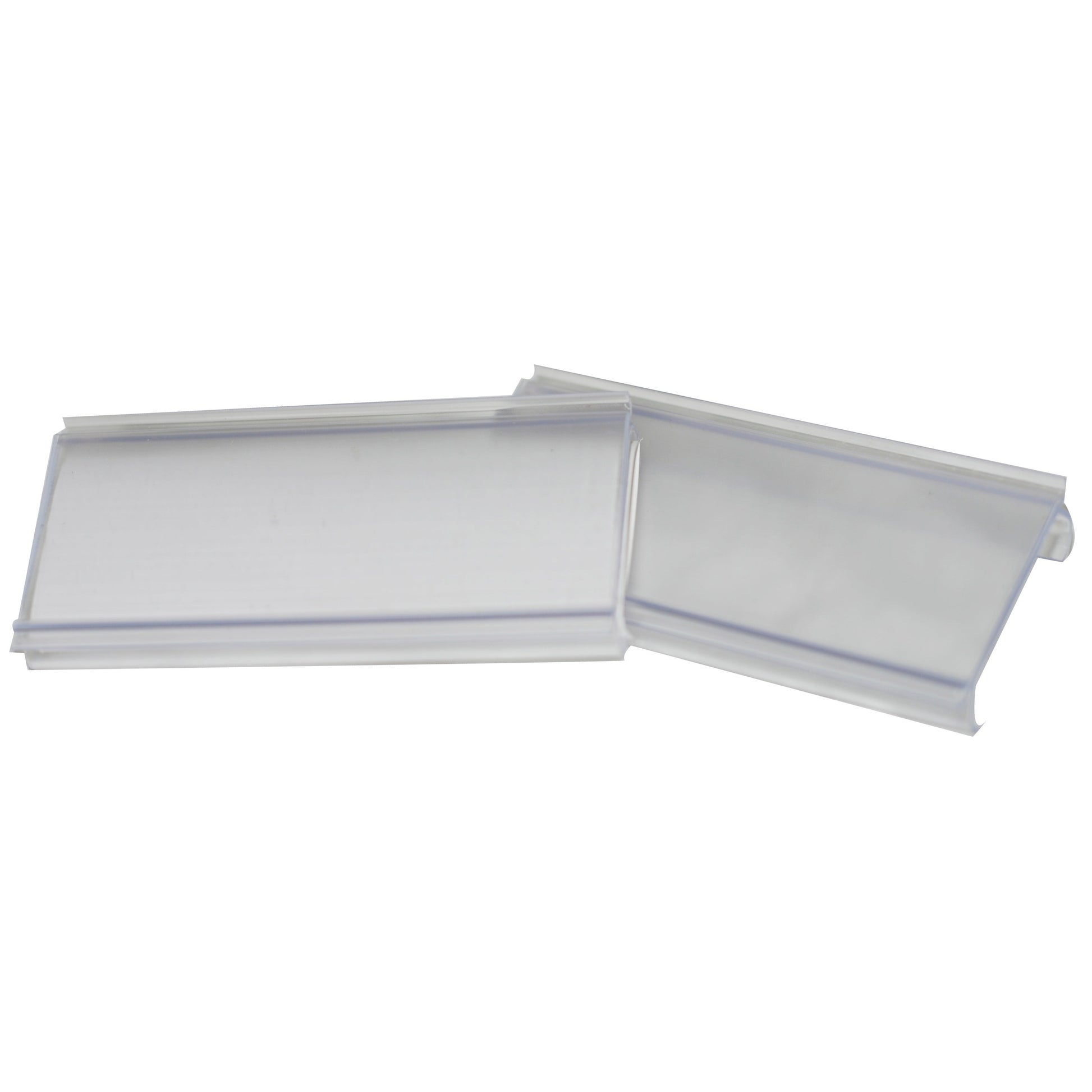 Wire Shelving - Label Holder, 3", clear (each)