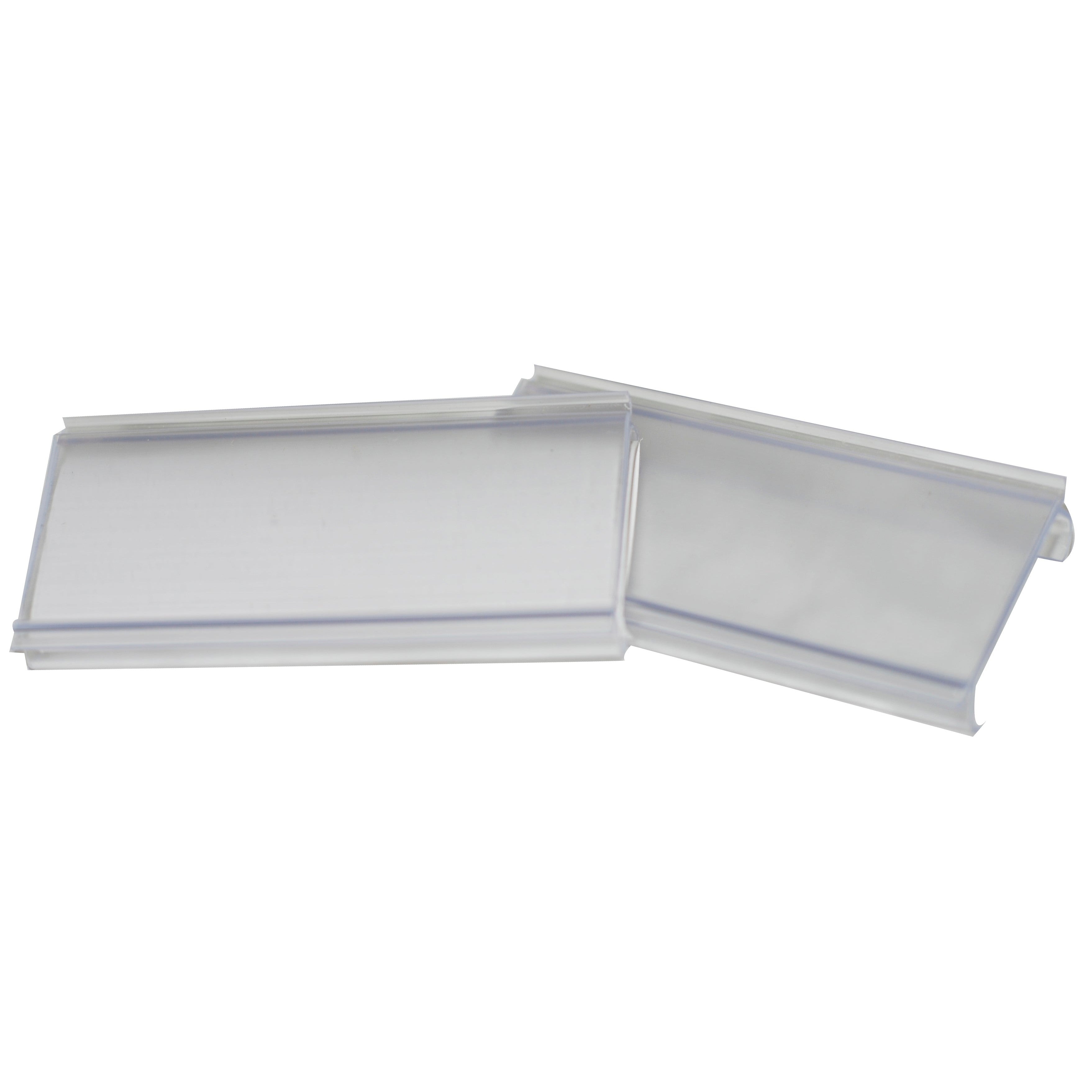 Wire Shelving - Label Holder, 3", clear (each)