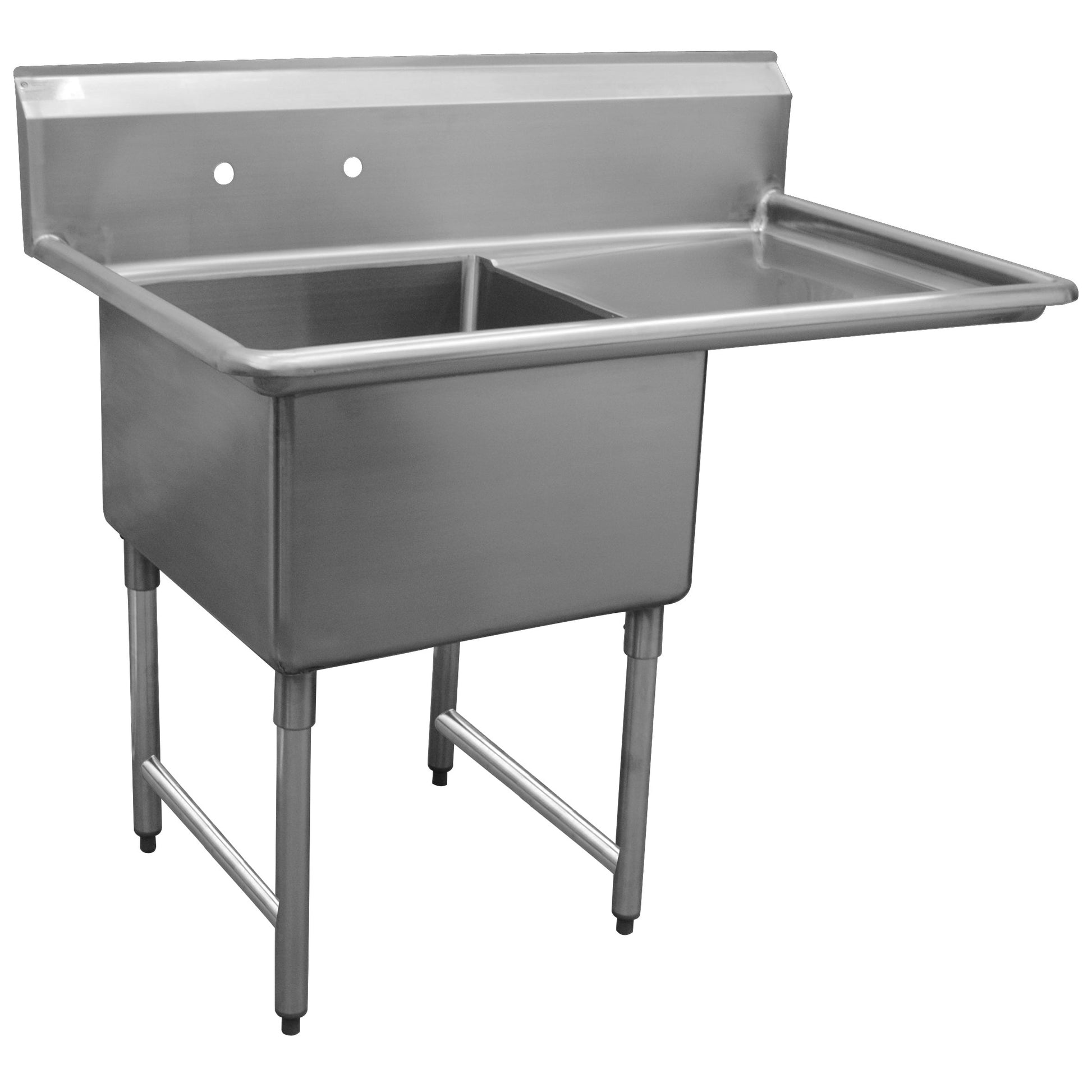 Sinks - 12" Deep Economy Sink 1 Bowl - 38.5"W x 23.5"D x 45.5"H