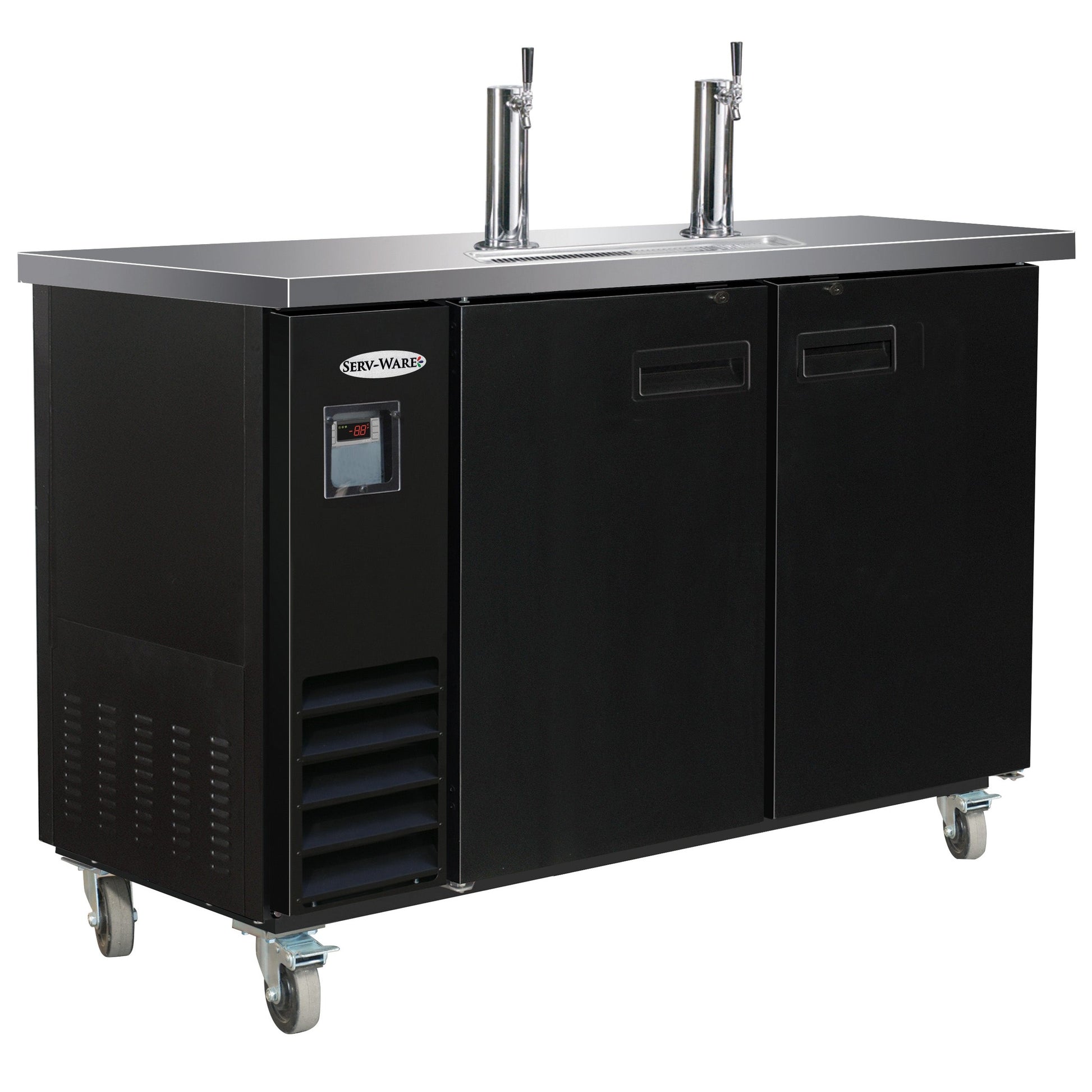 49" Beer Dispenser - 2 Towers, 2 Faucets