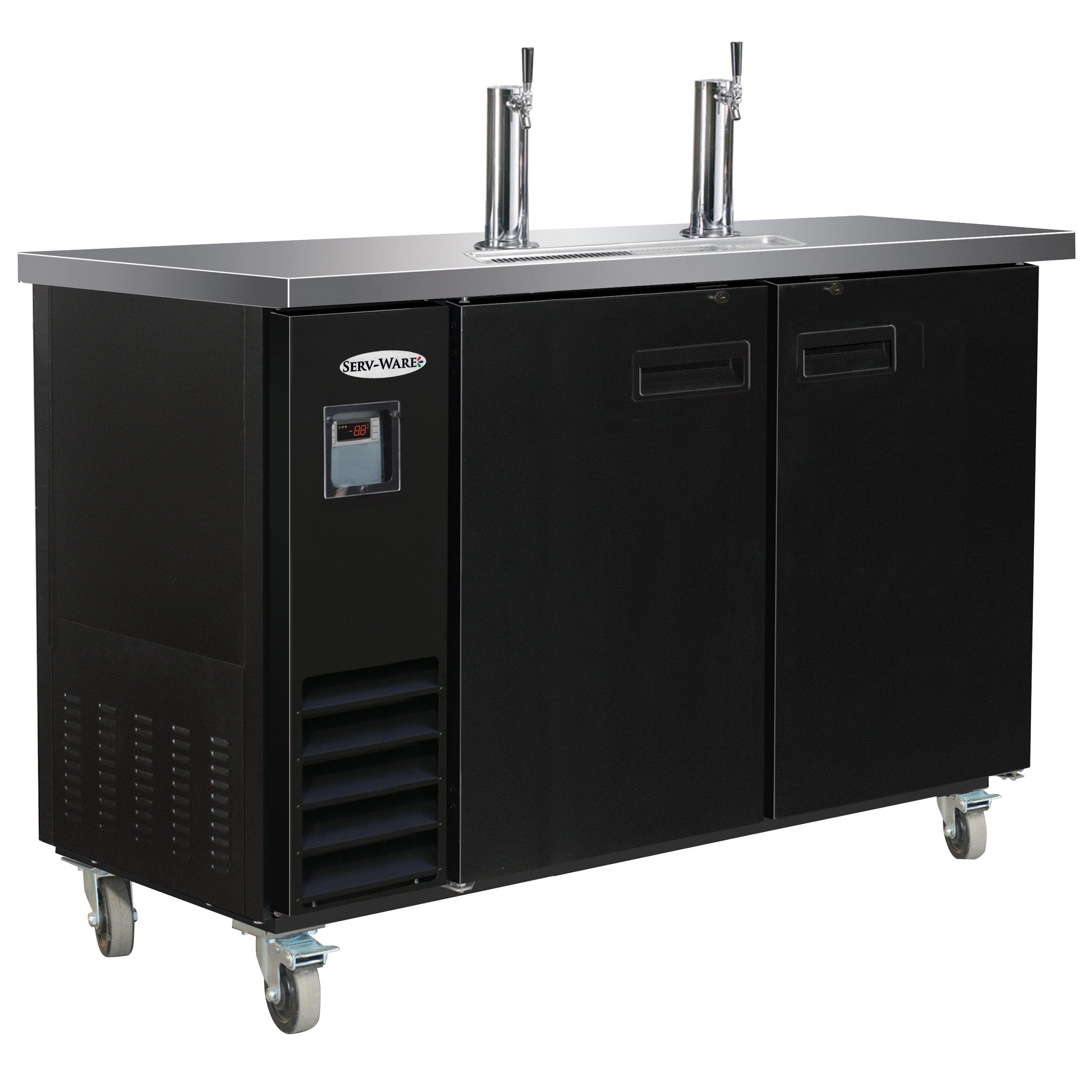 49" Beer Dispenser - 2 Towers, 2 Faucets