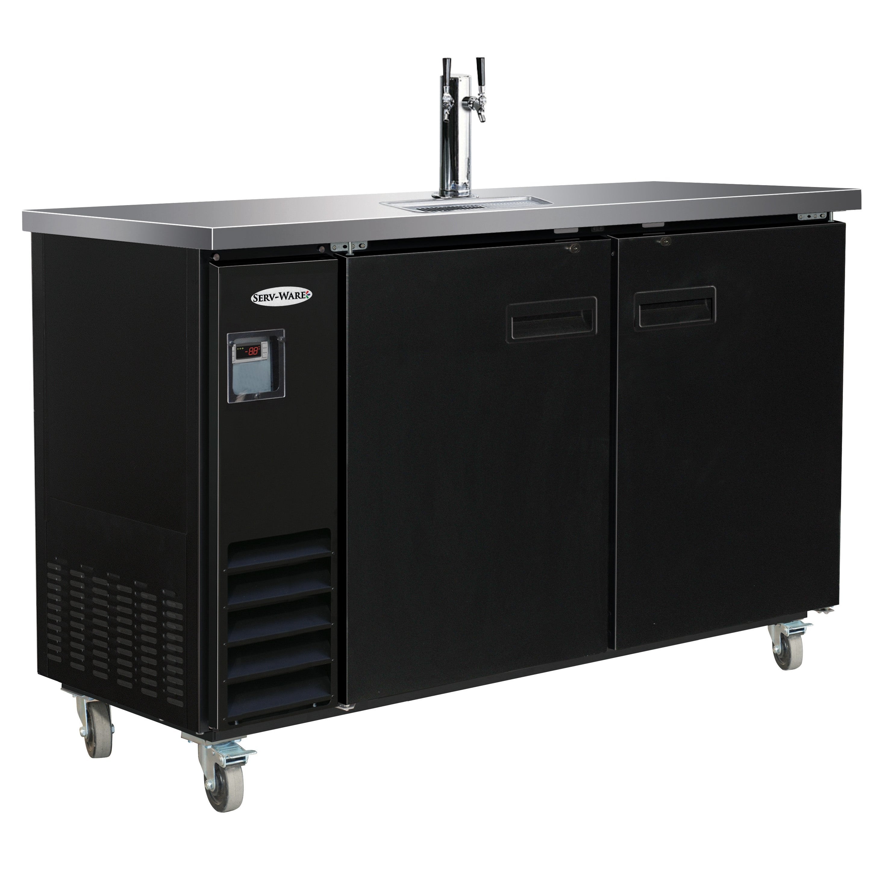 61" Beer Dispenser - 1 Tower, 2 Faucets
