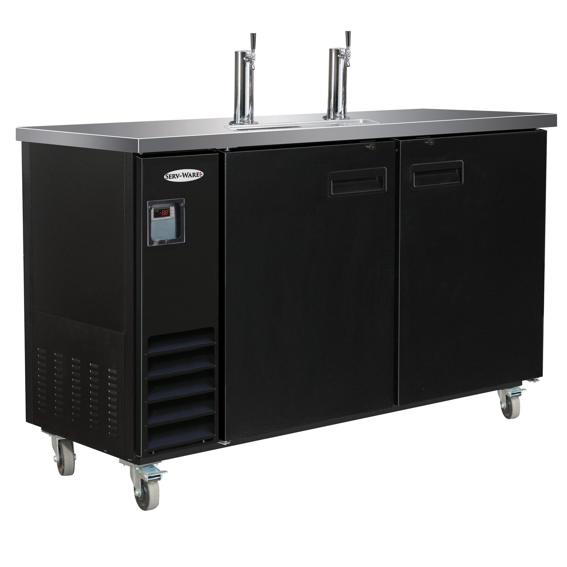 61" Beer Dispenser - 2 Towers, 2 Faucets