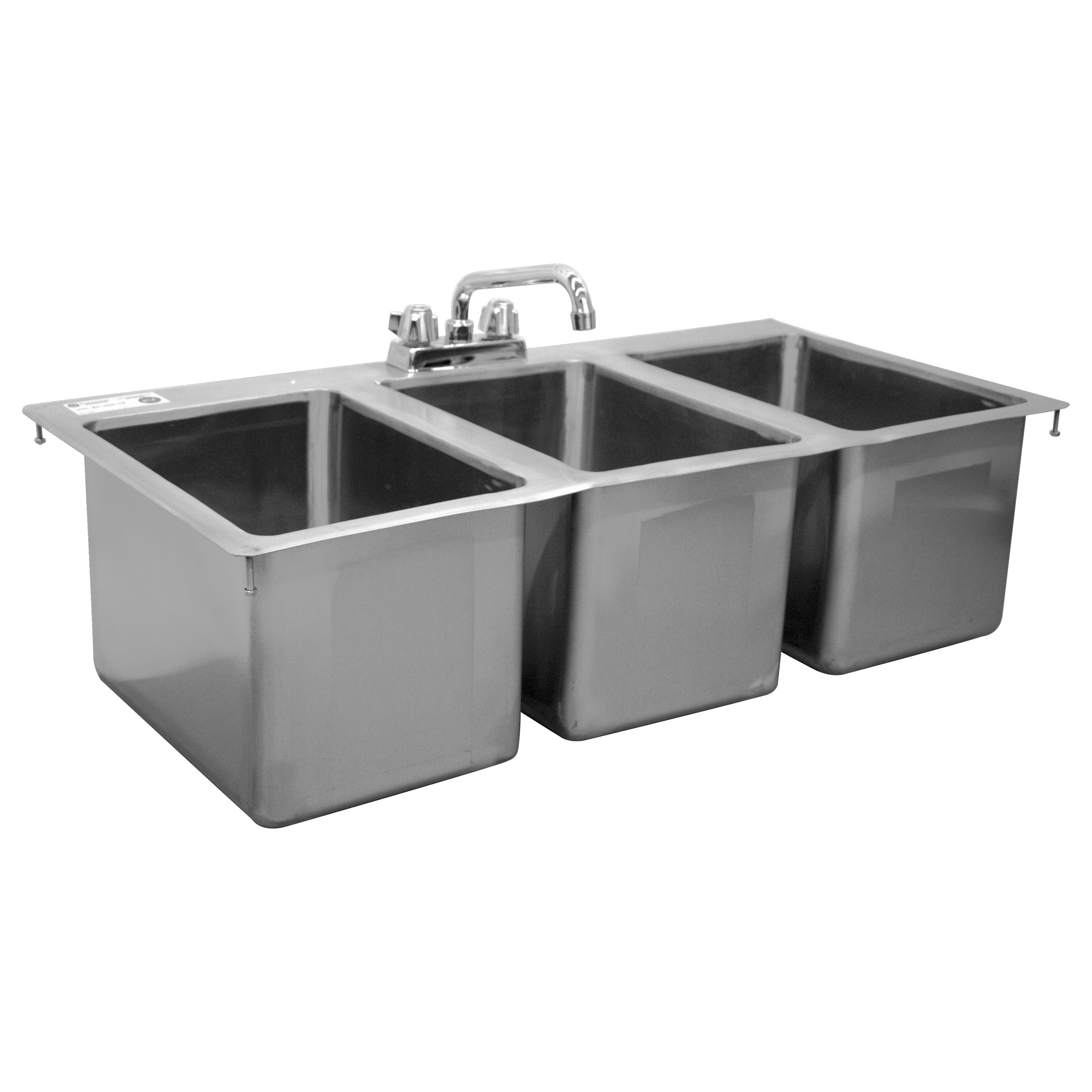 Serv-Ware - Sinks - 36" Drop-in - Dimensions: 36" W x 18" D x 10" H