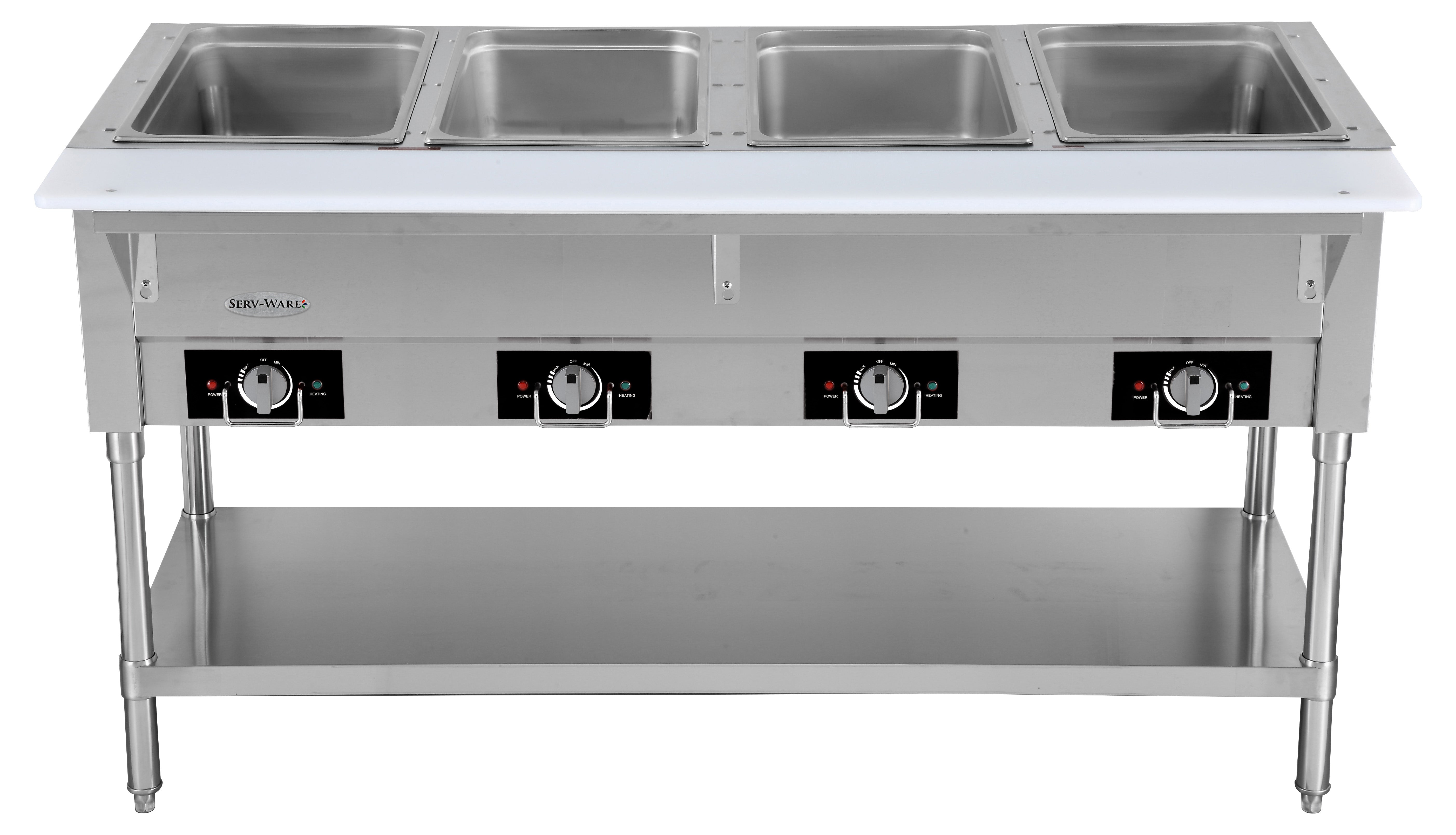 4 Open Well Electric Steam Table