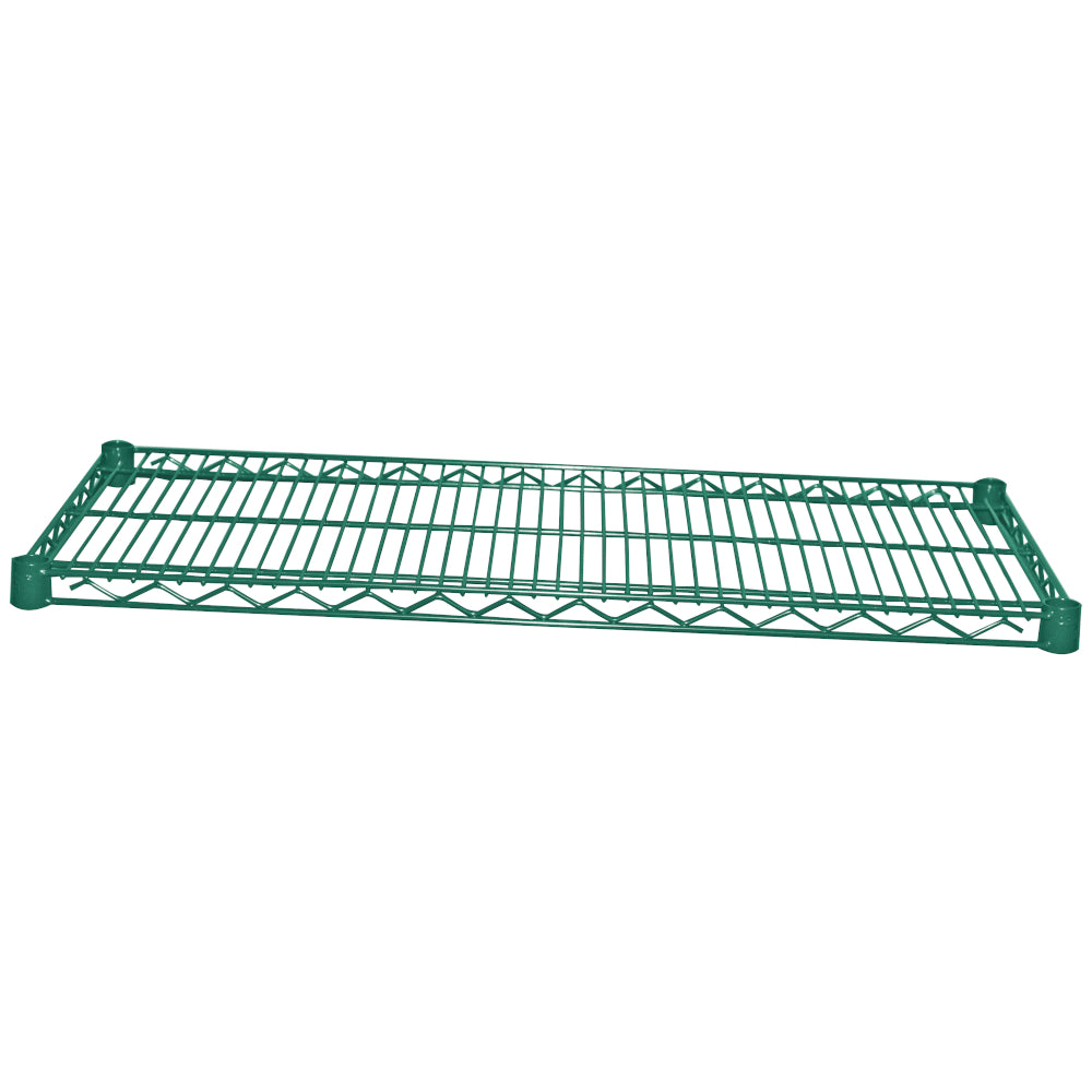 Green Epoxy Wire Shelving, 14" x 30"