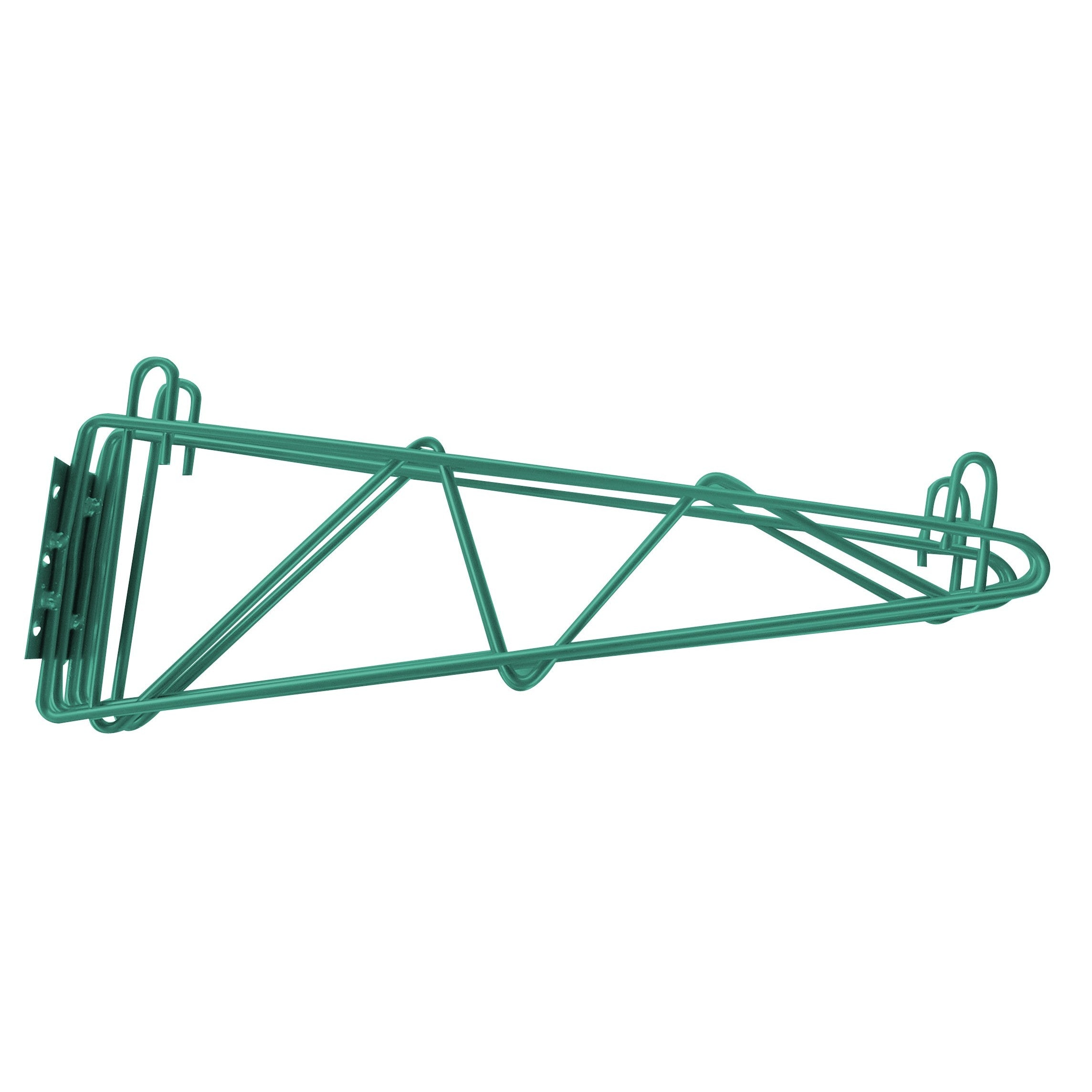 Wire Shelving - 24 Green Epoxy Double Wall Bracket