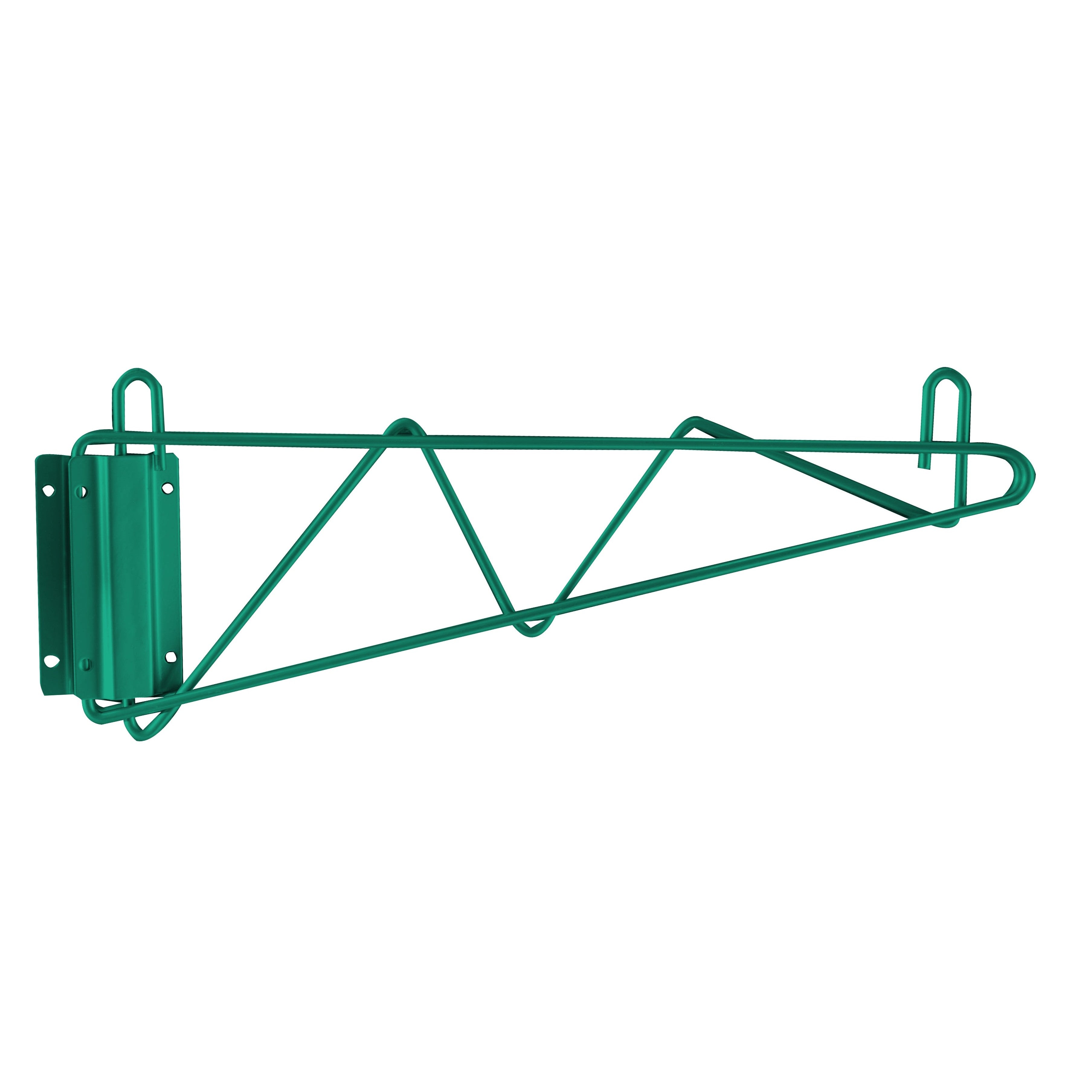 Wire Shelving - 24 Green Epoxy Wall Bracket