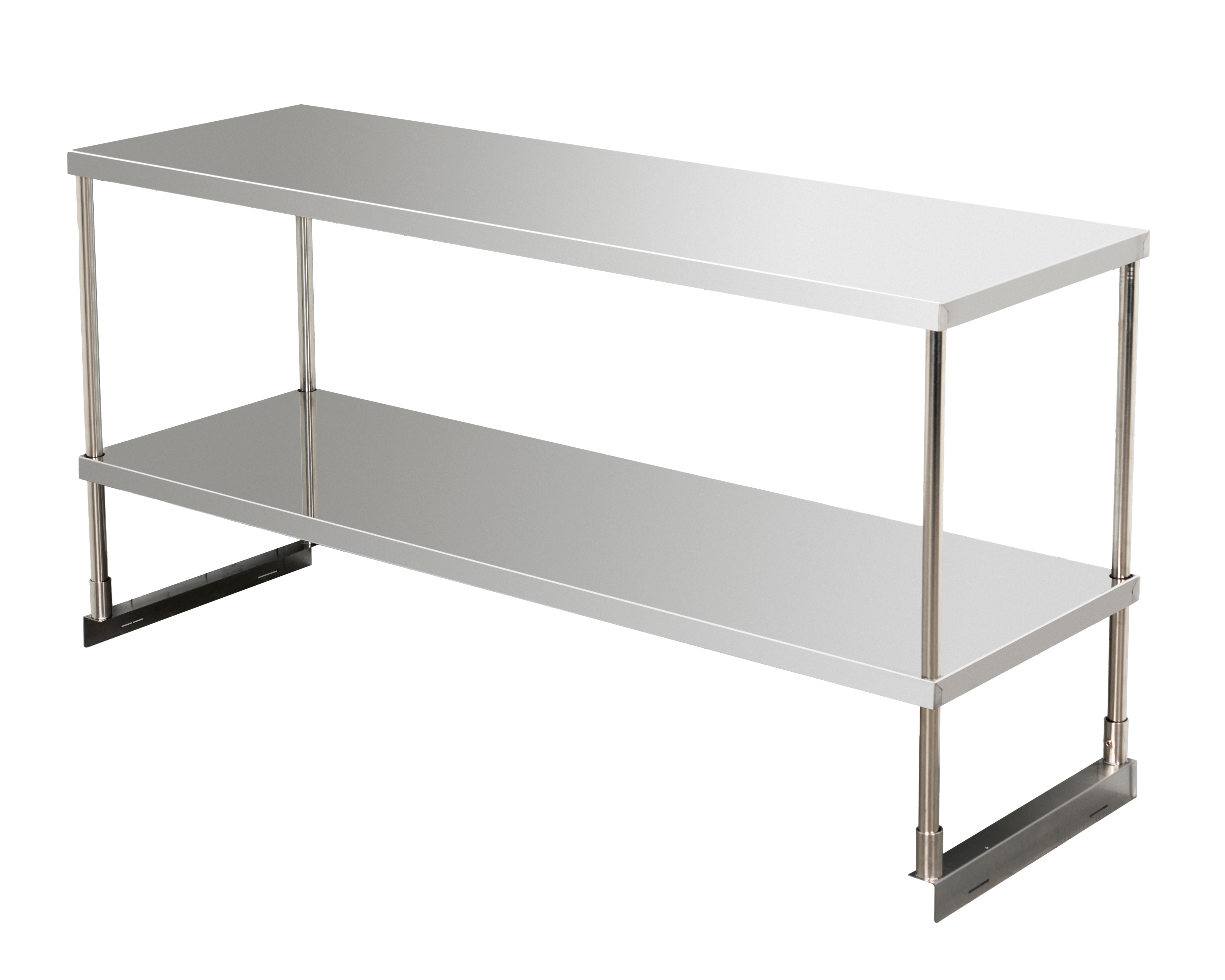 Accessory - 71" PP Overshelf - Dimensions: 73.5" W x 17.25" D x 29.69" H - Double Tier Overshelf
