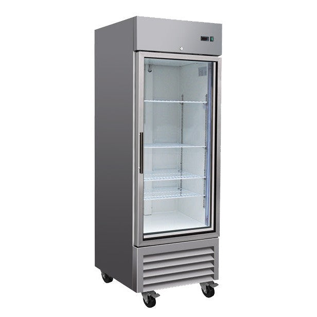 One (1) Glass Door Reach-In Refrigerator