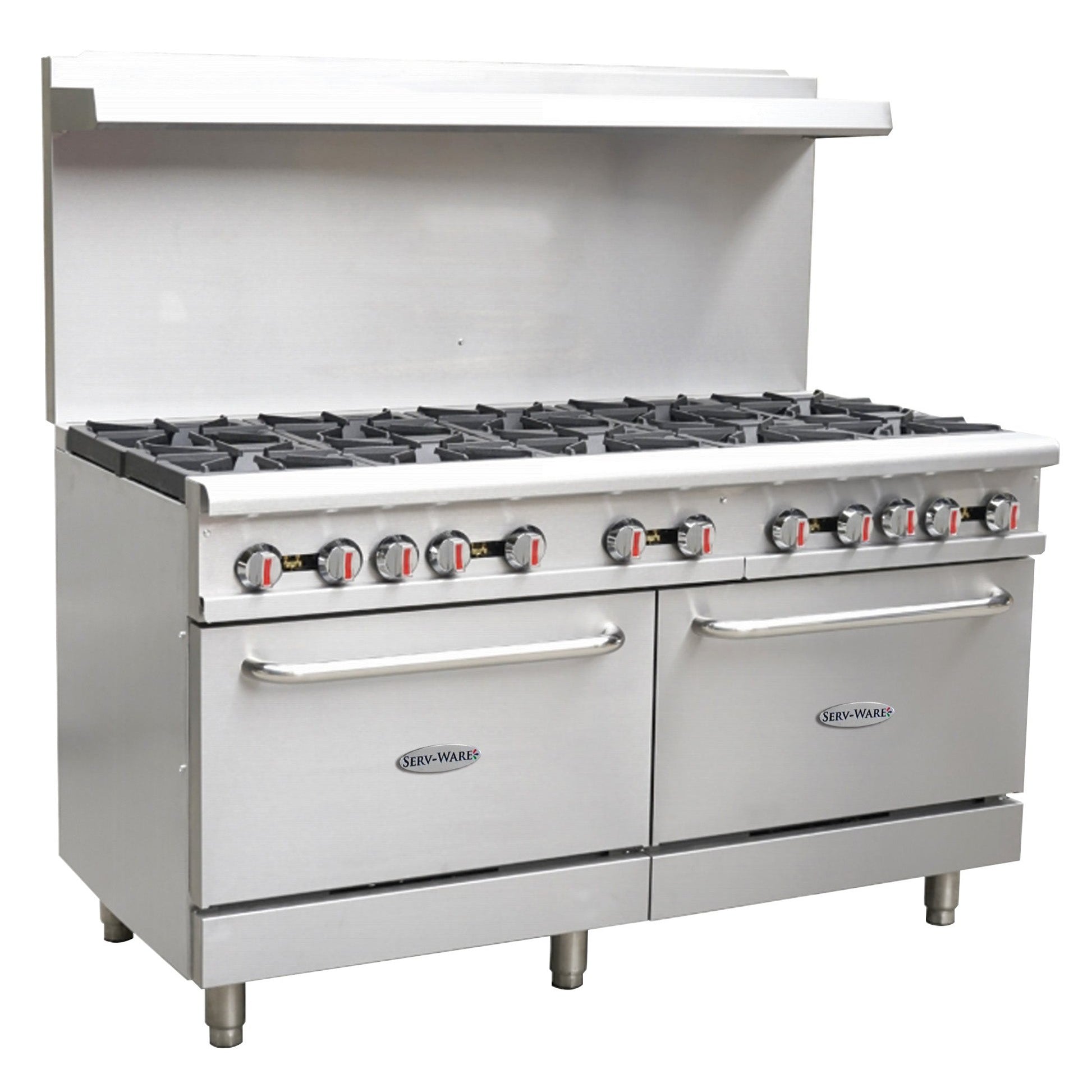 60" Gas Range w/ Ten (10) Open Burners
