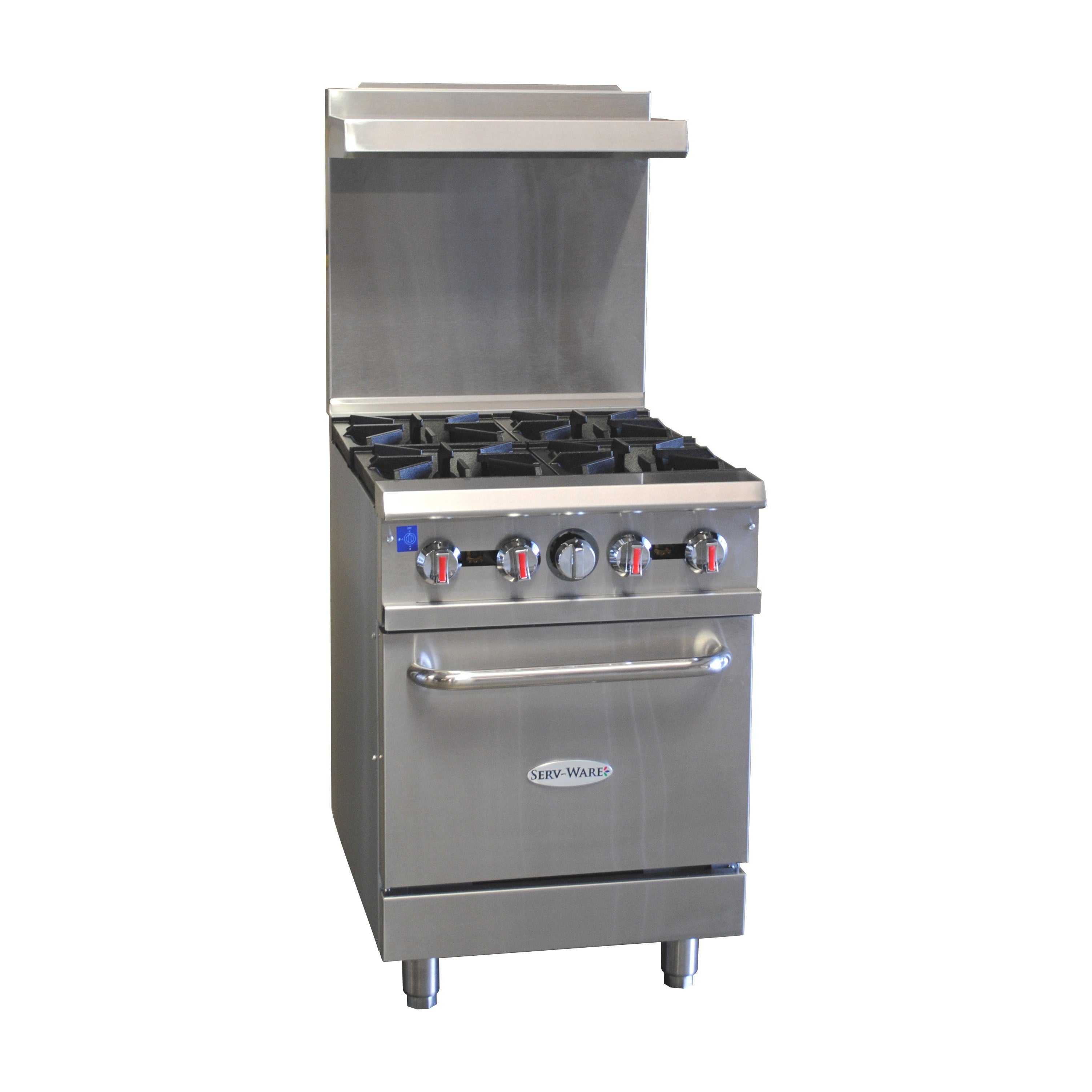 Gas Cooking - 24" Gas Range with Four (4) Open Burners - Liquid Propane - Dimensions: 24" W x 32.6" D x 60" H