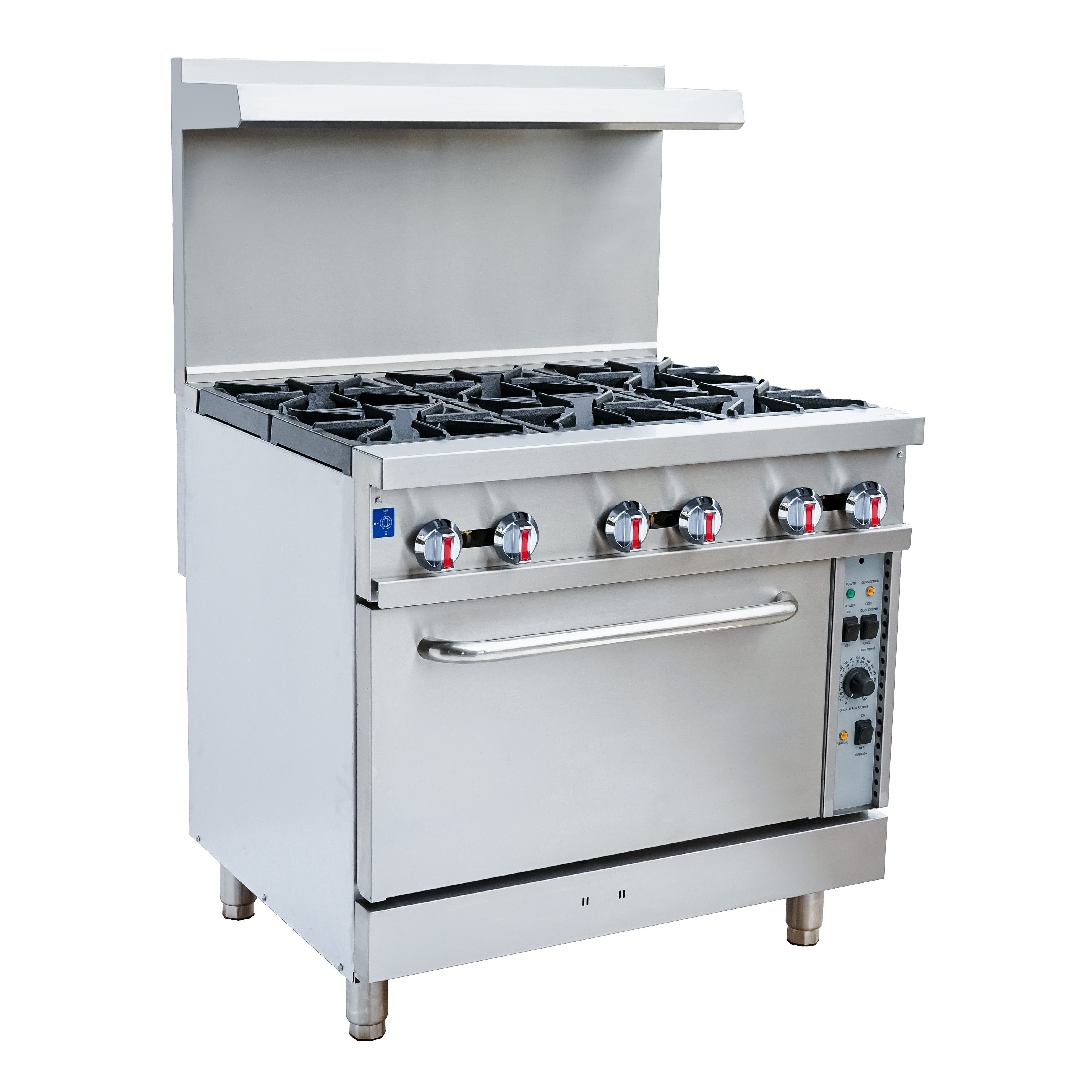 36" Gas Range w/ Six (6) Open Burners