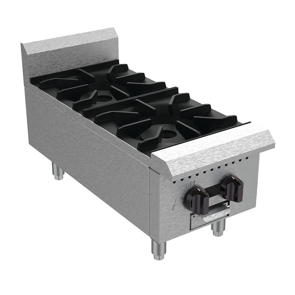 Serv-Ware - Gas Cooking - 12" Two (2) Burner Hot Plate - Liquid Propane
