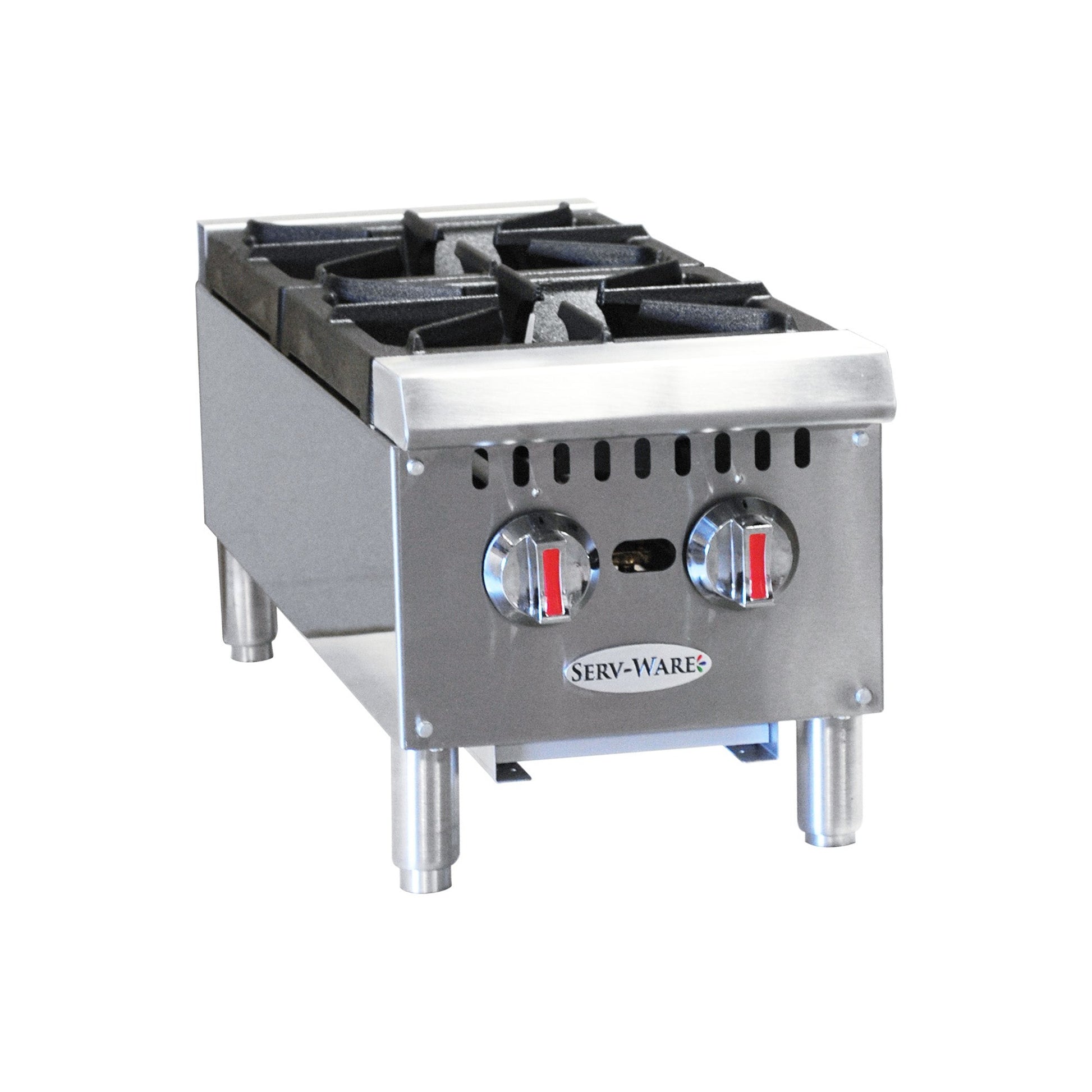 Hot Plate, 12"W countertop, 2 burners, liquid propane, 27.2"D x 11.28"H