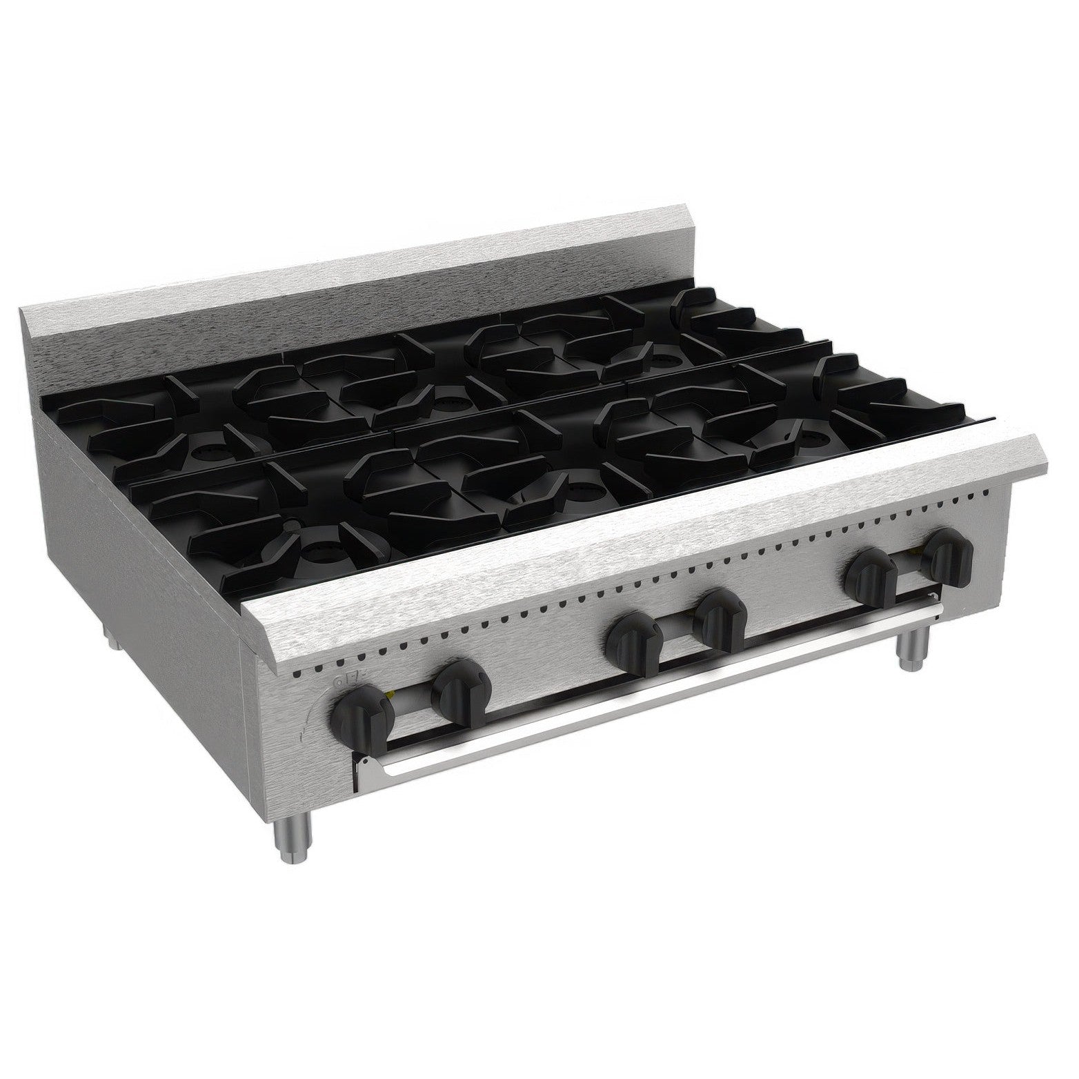 Gas Cooking - 36" Six (6) Burner Hot Plate - Natural Gas
