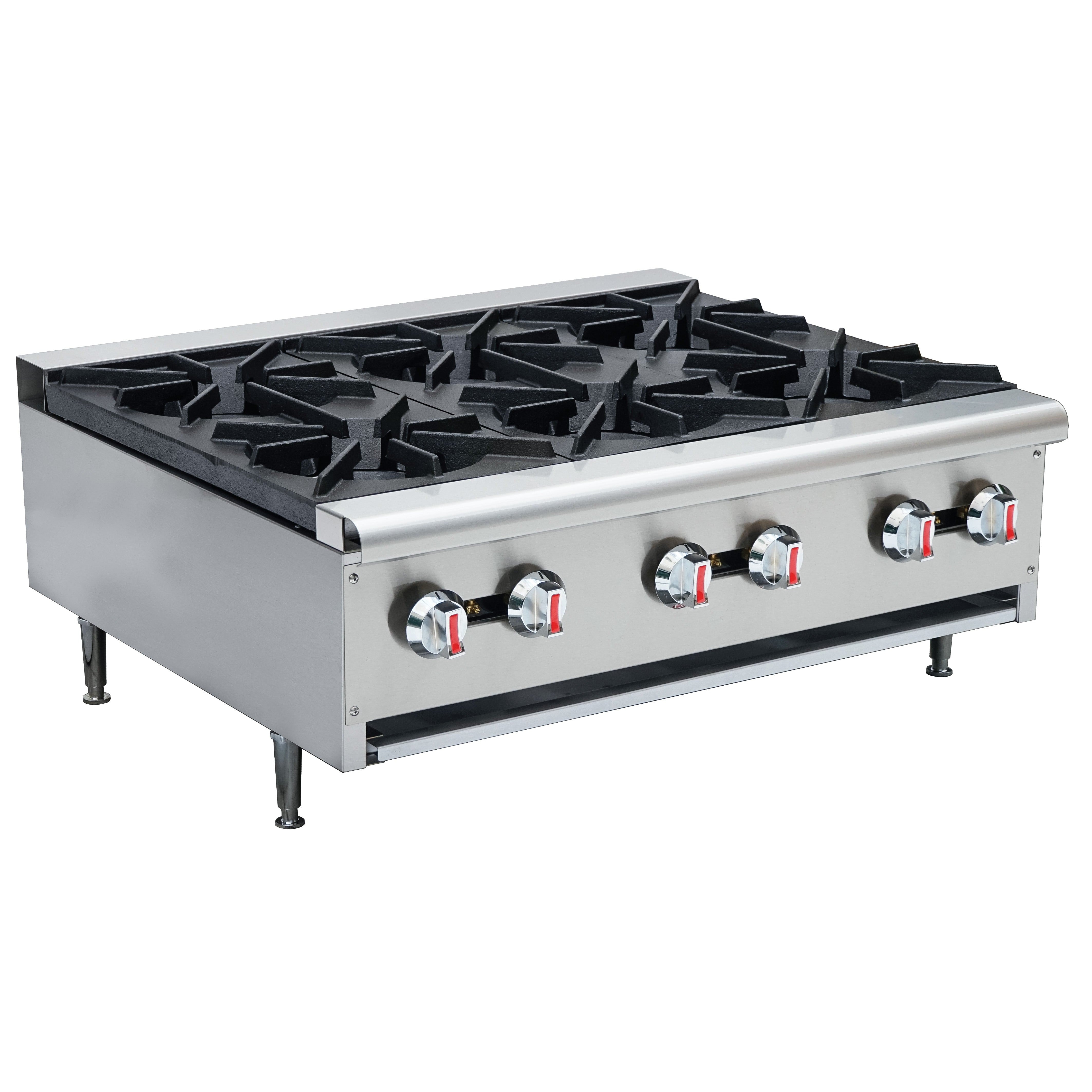 36" Six (6) Burner Hot Plate