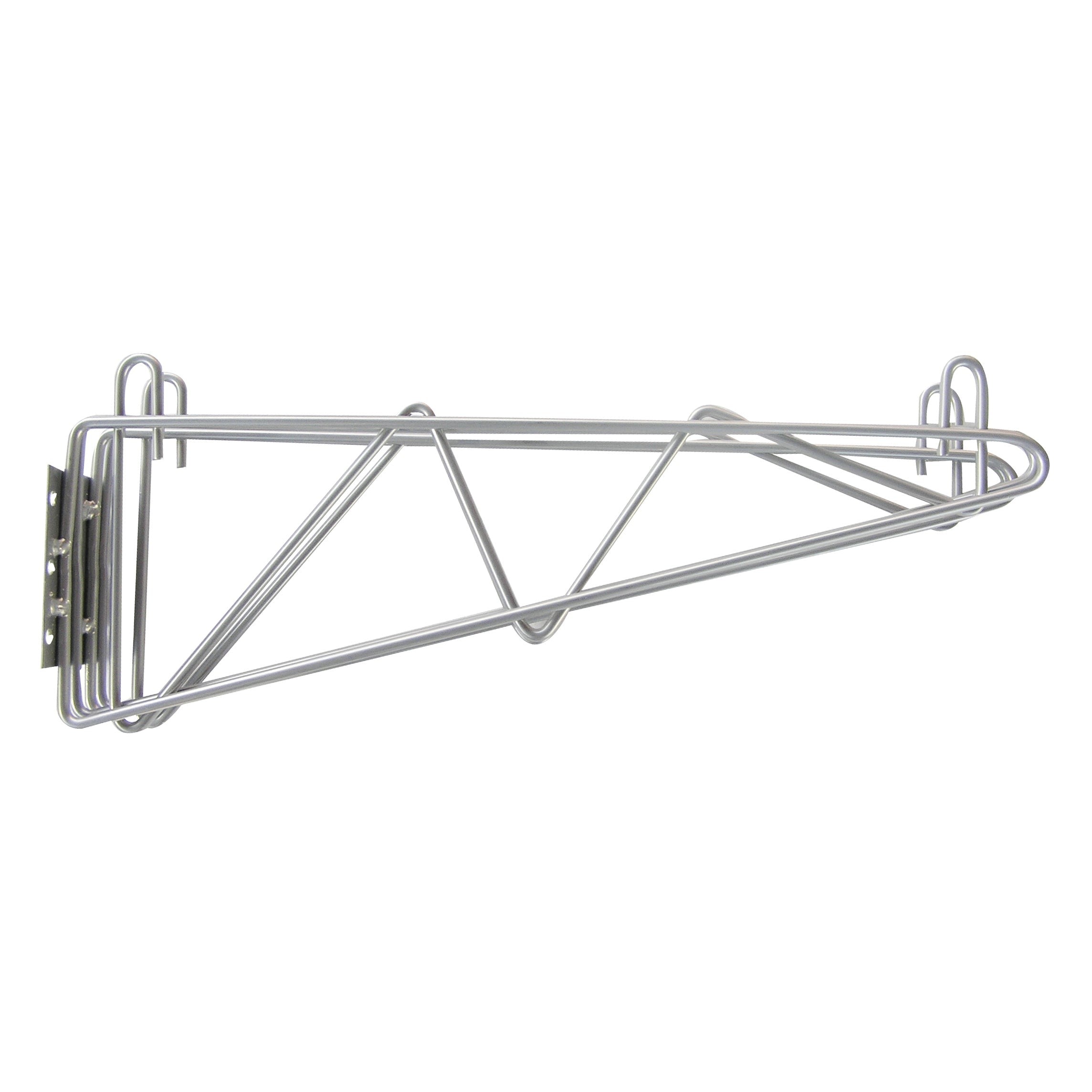 Wire Shelving - 18 Silver Epoxy Double Wall Bracket
