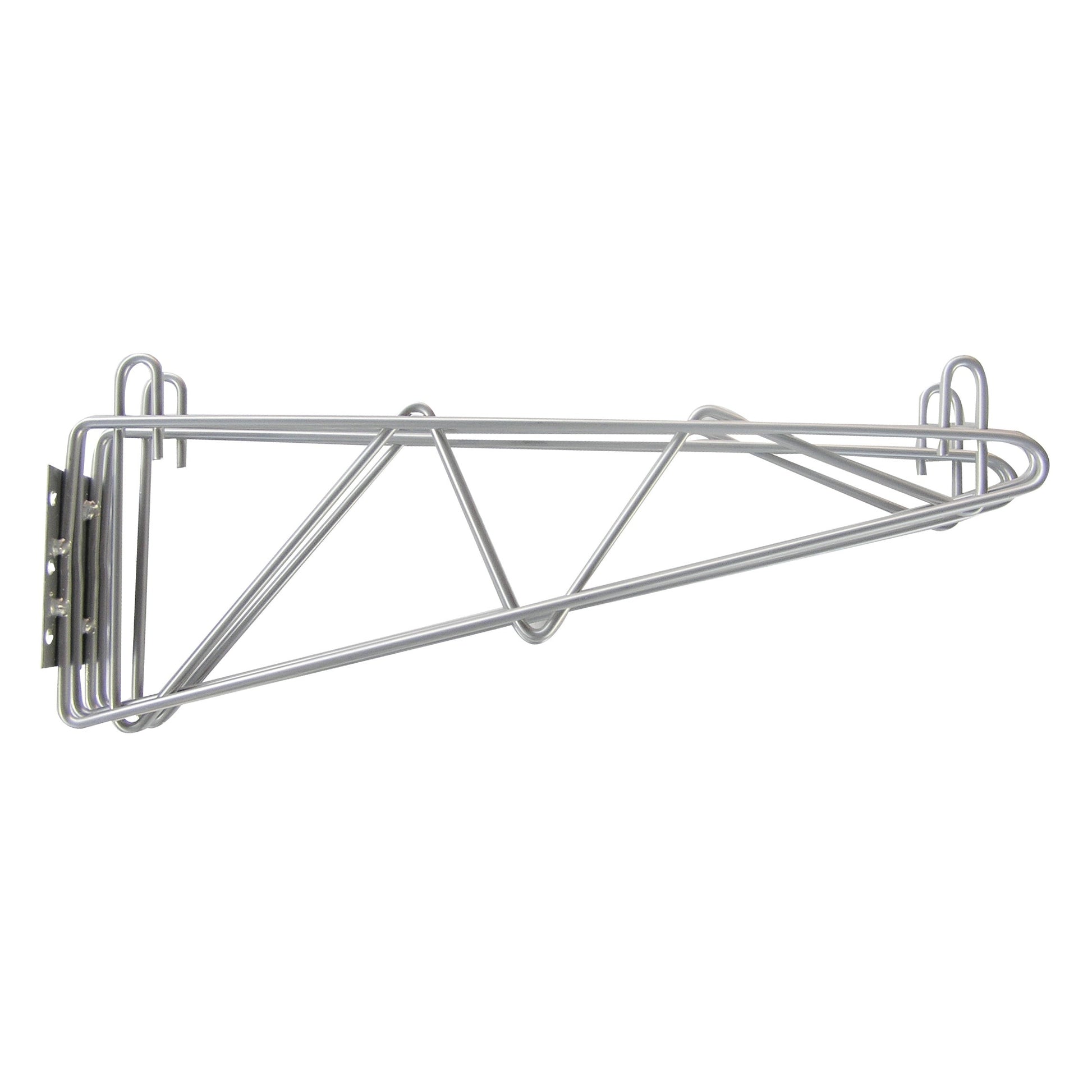 Wire Shelving - 14 Silver Epoxy Double Wall Bracket