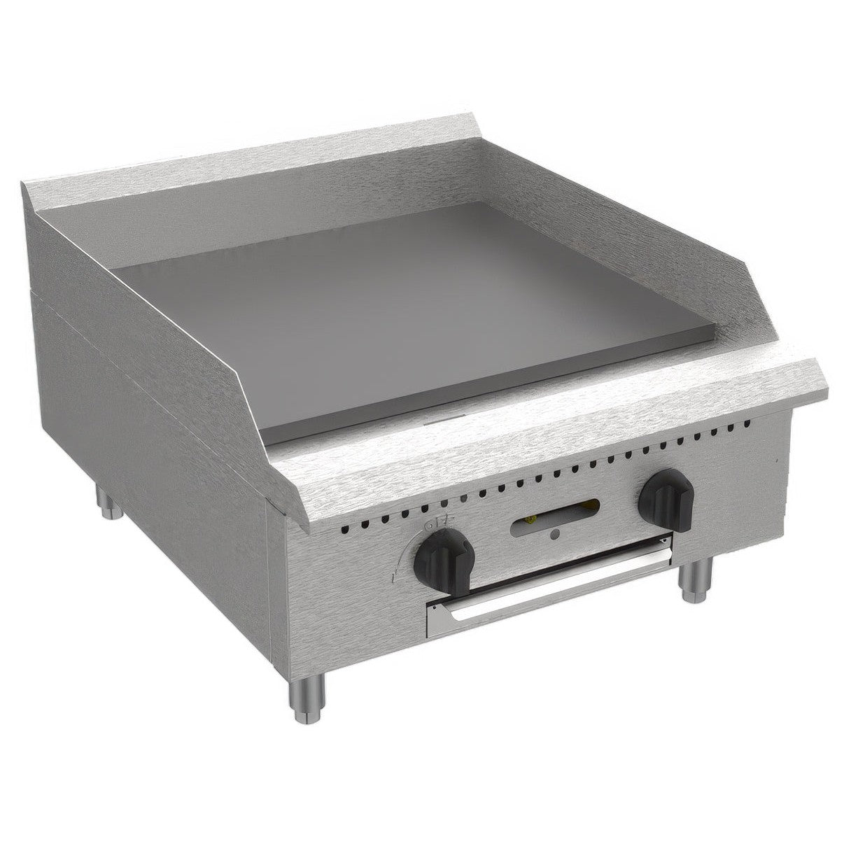 Gas Cooking - 24" Manual Griddle - Natural Gas - Dimensions: 23.98" W x 29.96" D x 16.22" H