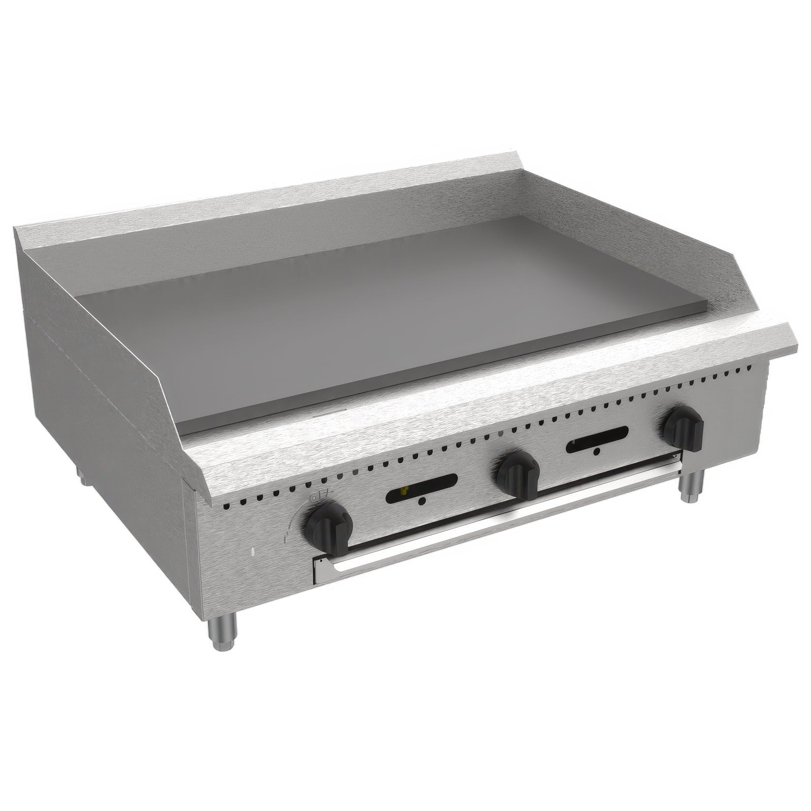 Gas Cooking - 36" Manual Griddle - Natural Gas - Dimensions: 35.98" W x 29.96" D x 16.22" H