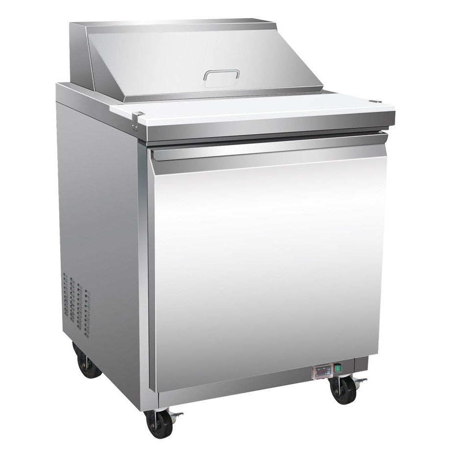 Refrigeration - 8 Pan Sandwich Prep Unit - Dimensions: 27" W x 30" D x 43.2" H