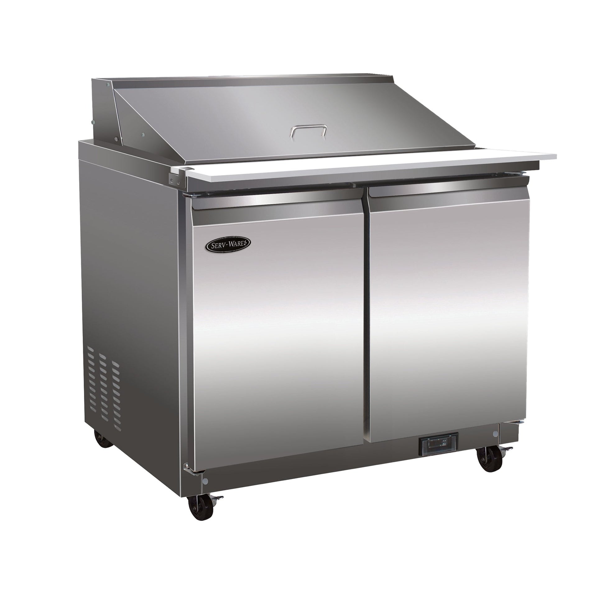 Refrigeration - 15 Pan Mega Top Sandwich Prep Unit - Dimensions: 36.2" W x 29.9" D x 43.2" H