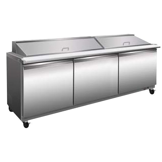 Refrigeration - 30 Pan Mega Top Sandwich Prep Unit - Dimensions: 71.7" W x 29.9" D x 43.2" H
