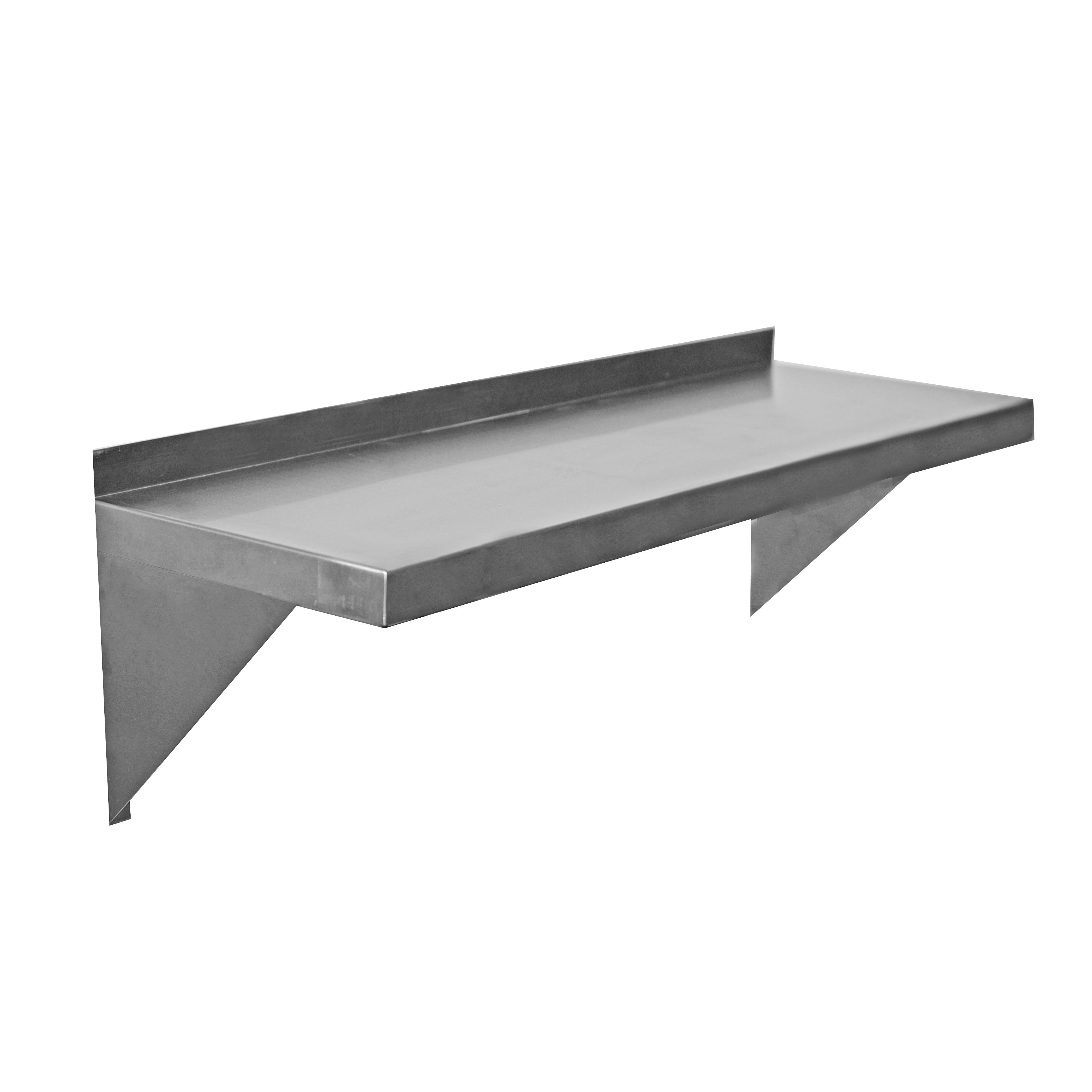 Shelving - 430 S/S Wall Shelf - Dimensions: 72" W x 12" D x 3" H