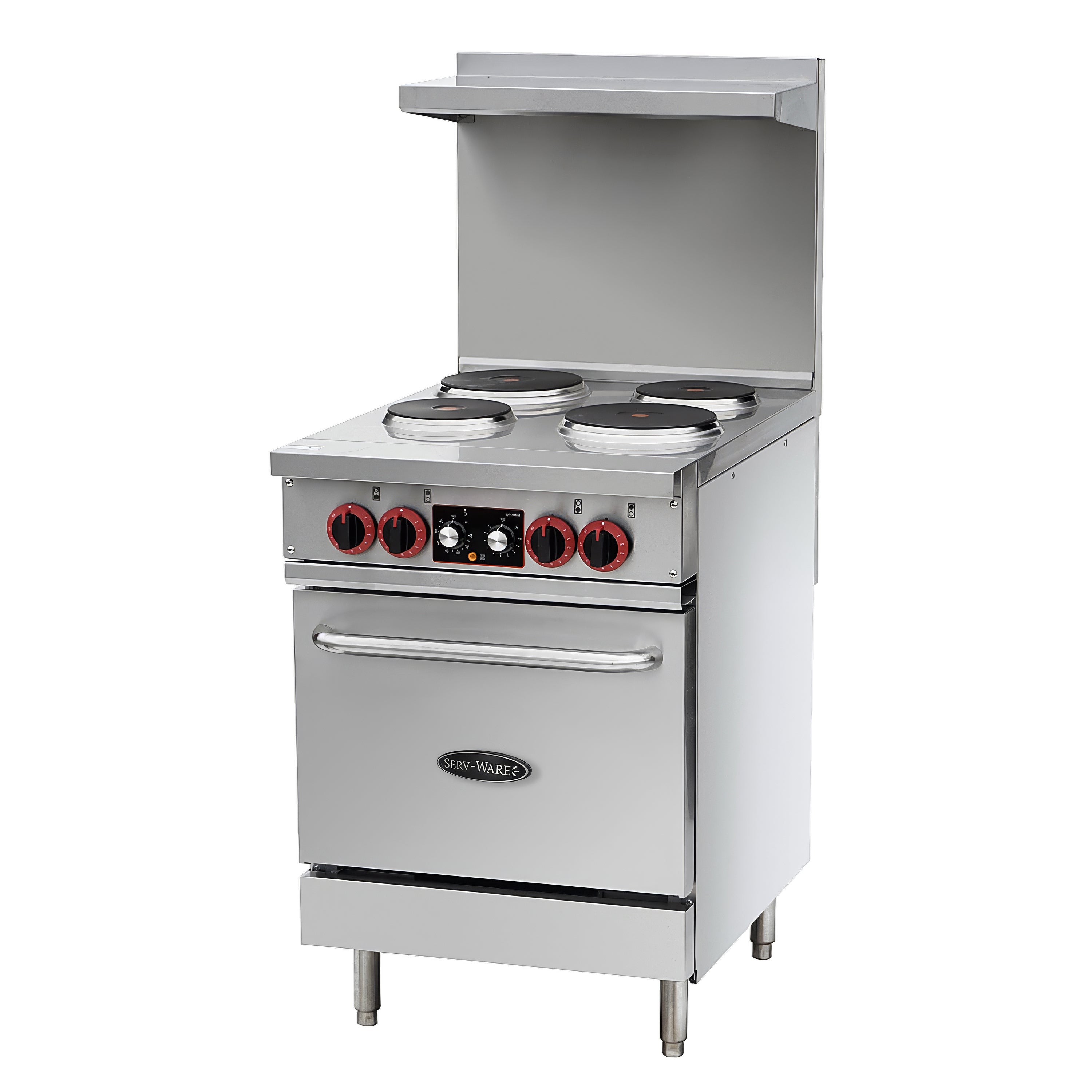 24" Electric Range with Standard Oven, 4 Burners