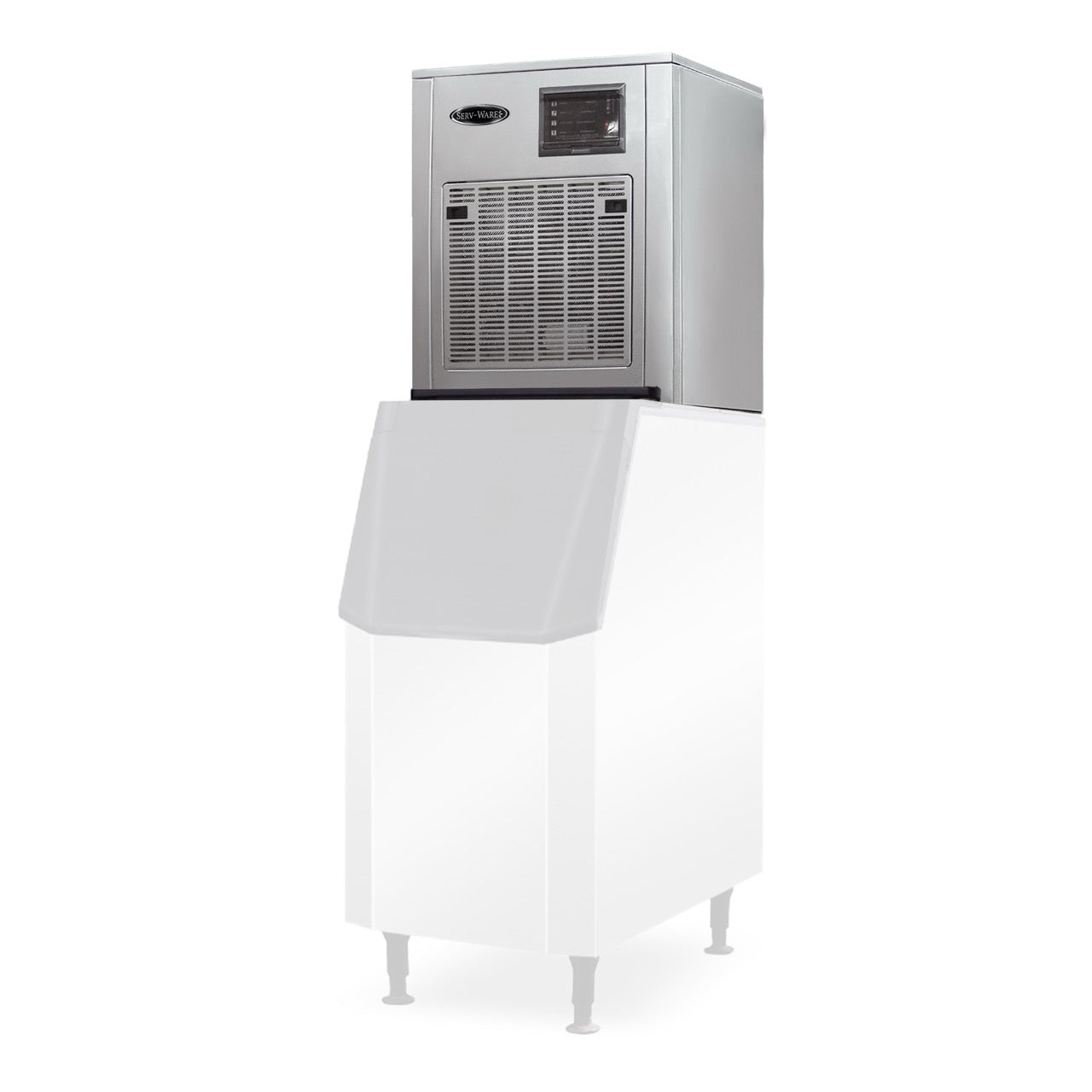 Wide Head Ice Machine - Chewable Nugget, 550 lbs/24 hrs, 300 lb Bin