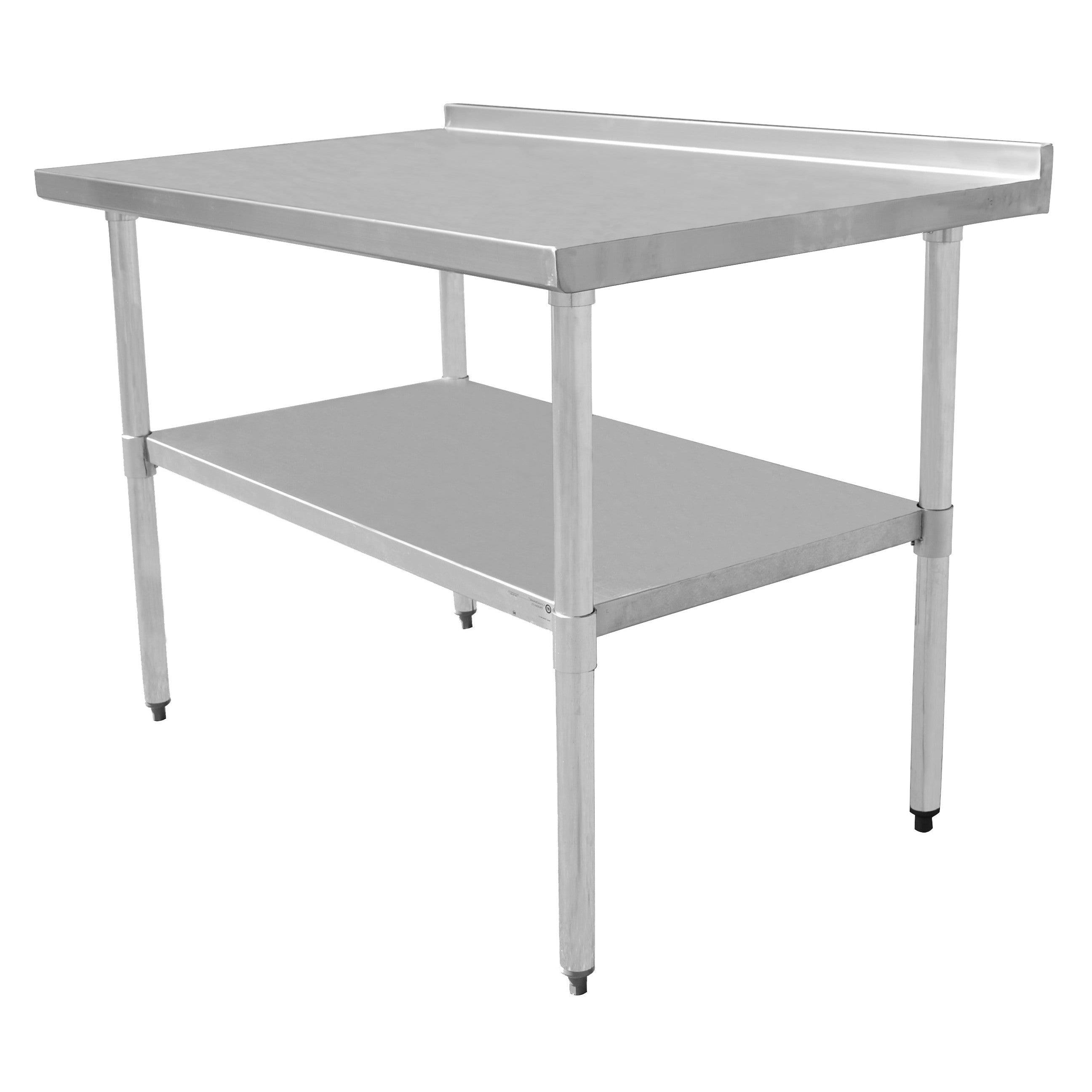 Tables - 36" Work Table - w/ Turnup (30" Depth) - Dimensions: 36" W x 30" D x 34" H