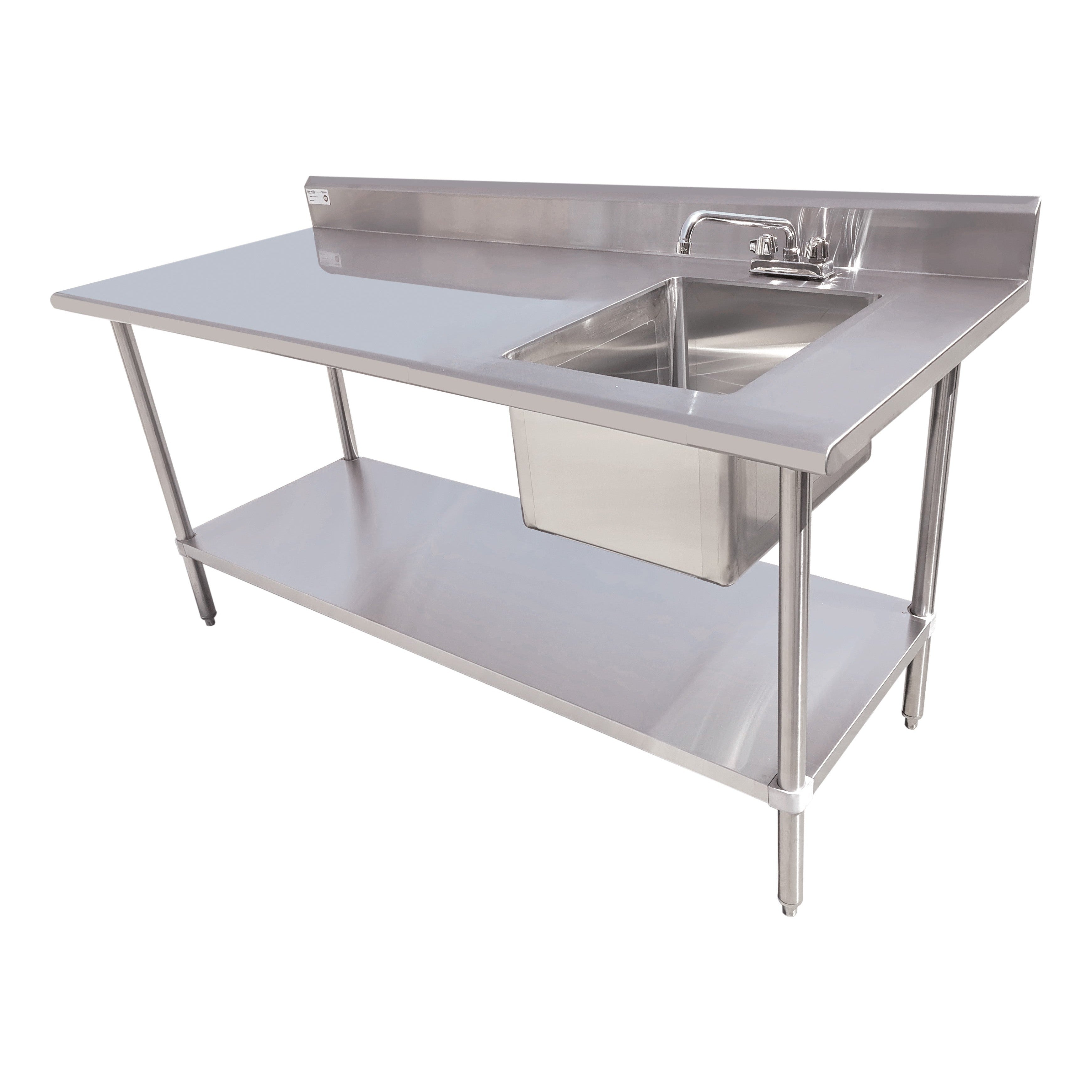 60" Table w/ Sink (Right)